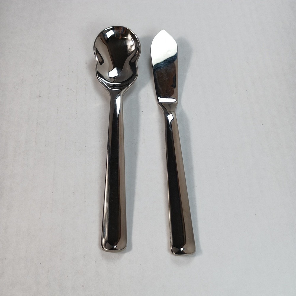 Robert Welch MERIT MIRROR 18/10 Sugar Spreader Serving Spoons Fork 5 pieces - Picture 12 of 15
